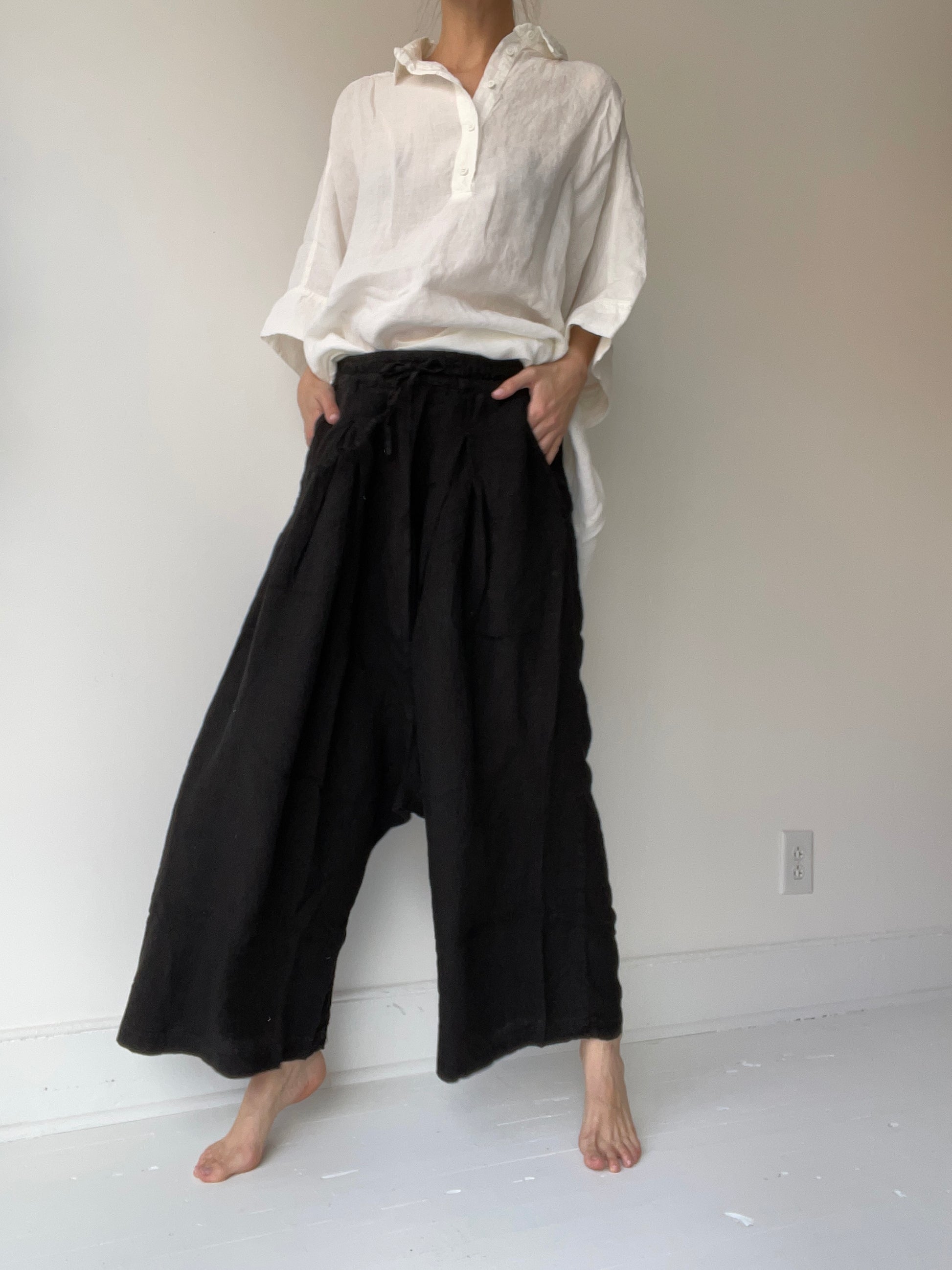 a vic linen trouser pants by rundholz black label 100