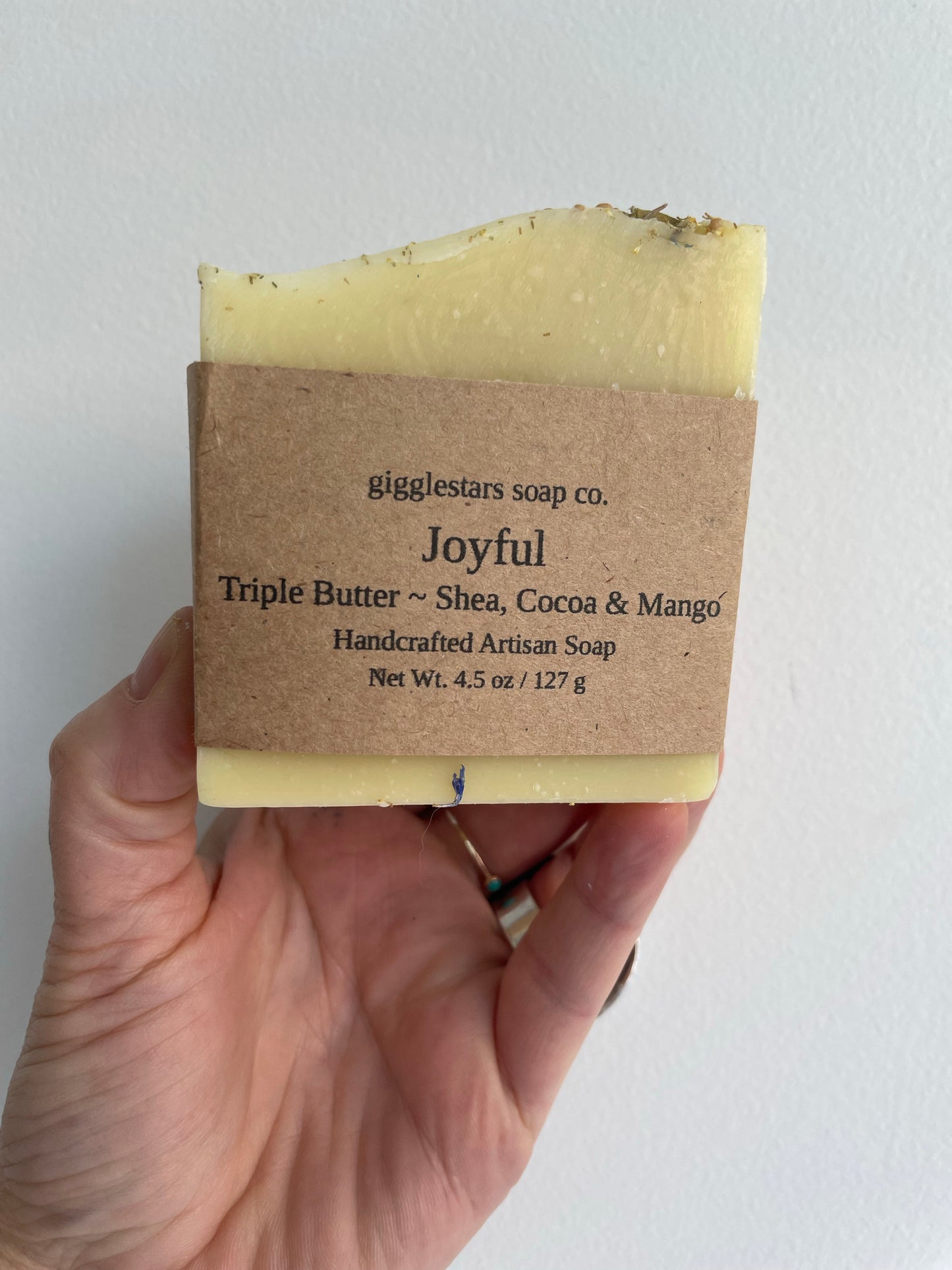 joyful triple butter - shea, coconut & mango artisan soap