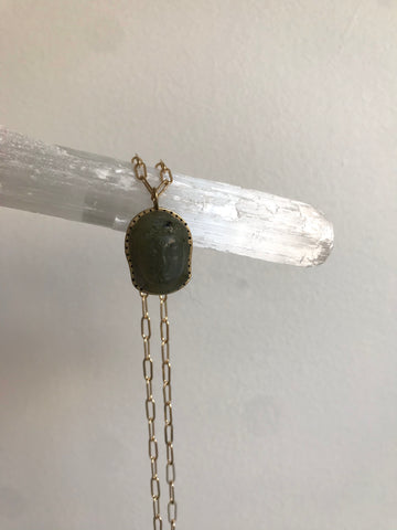 cpl jewelry labradorite buddha necklace