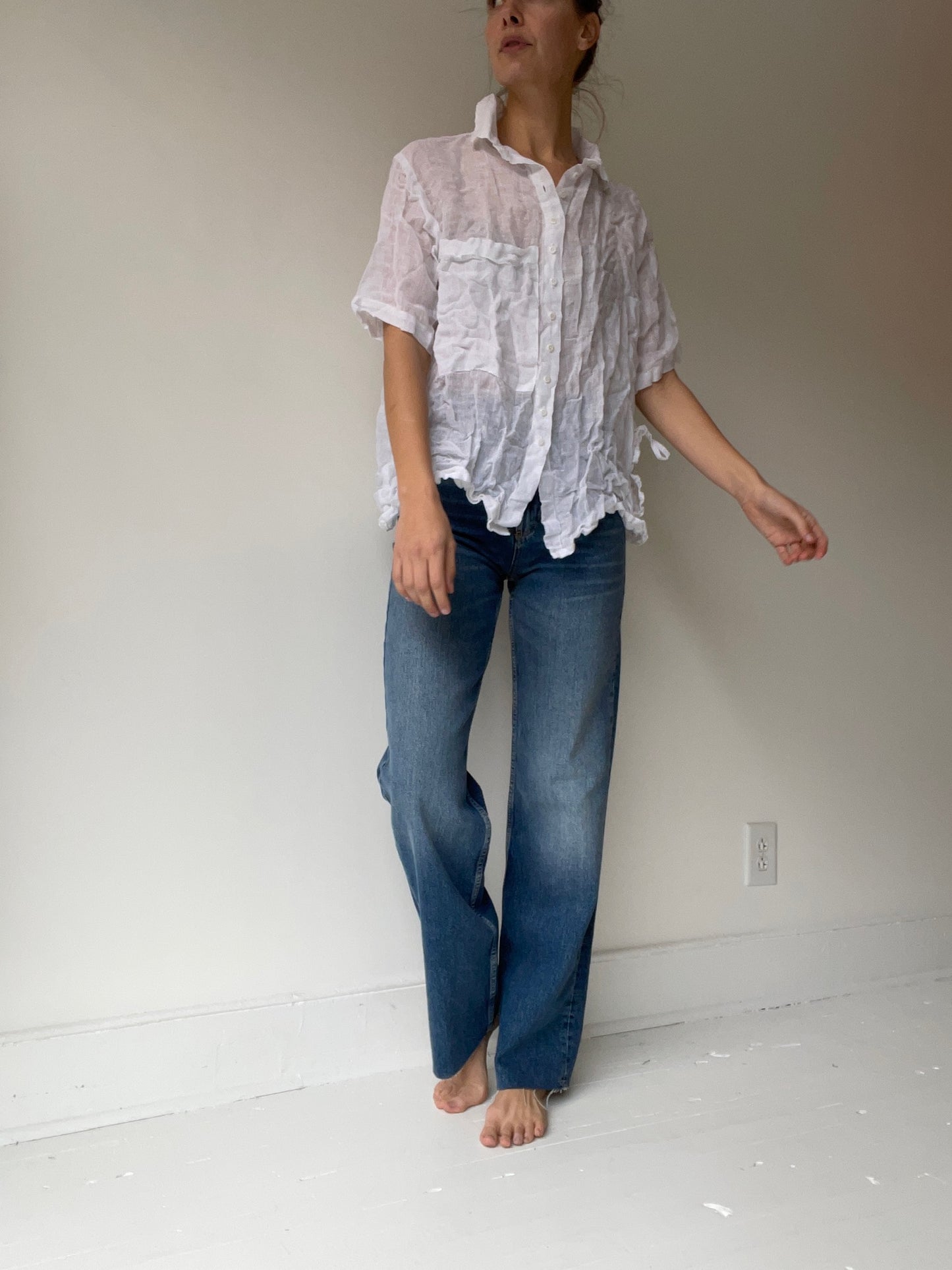 skater shirt LINEN GAUZE