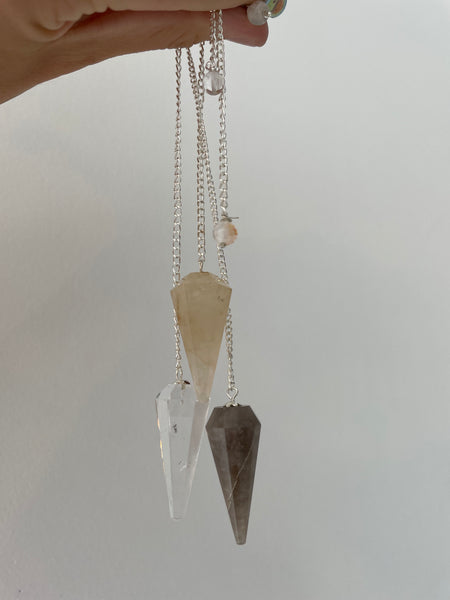 smokey quartz pendulum