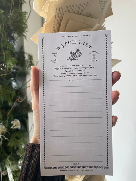 open sea witch list notepad