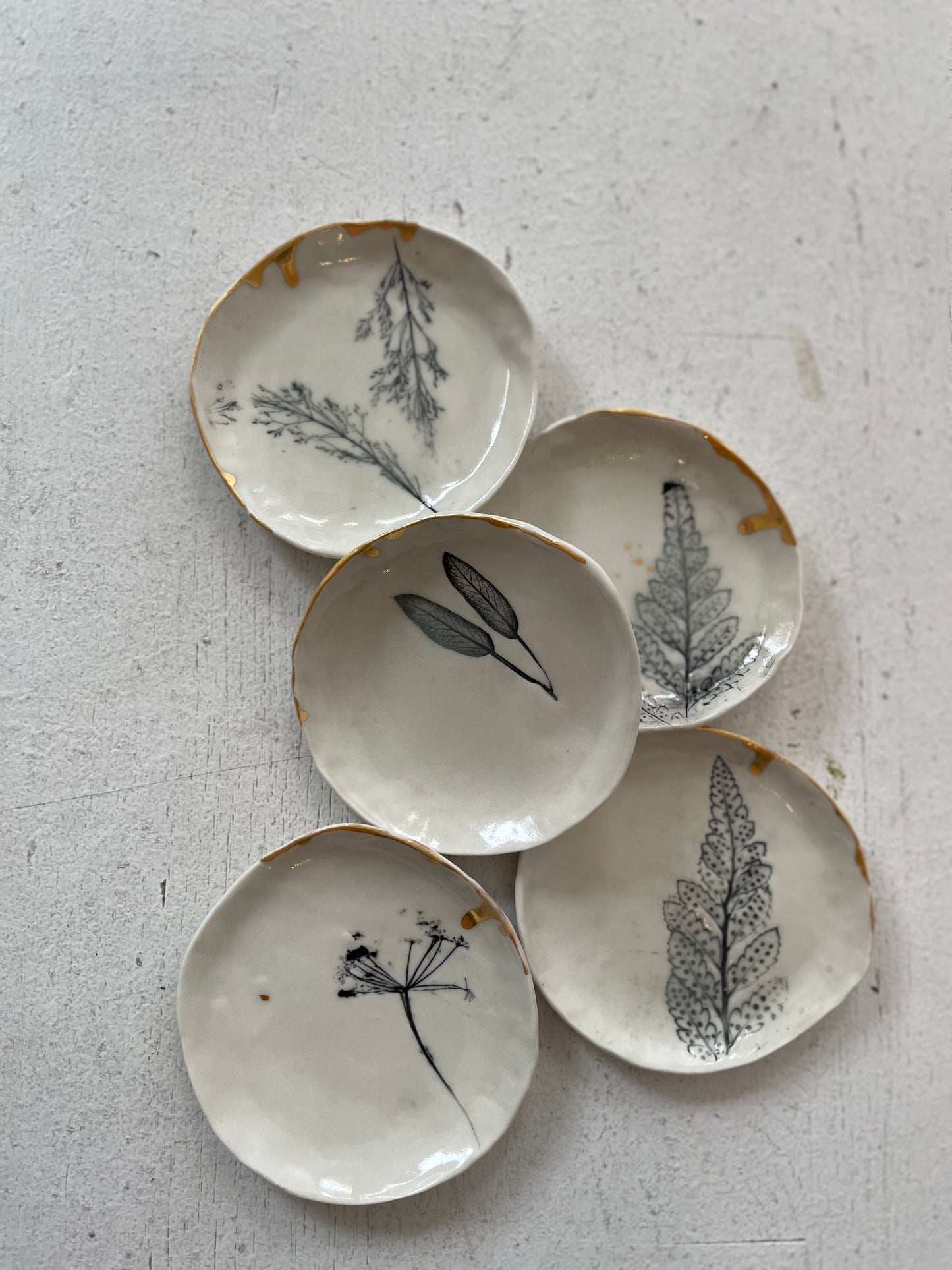 a ring dish by hand and one of a kind