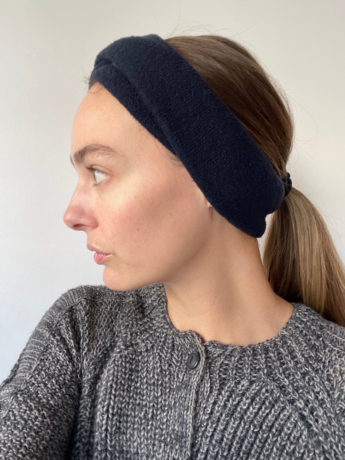 a toko headband NAVY scarf by maison enku 46