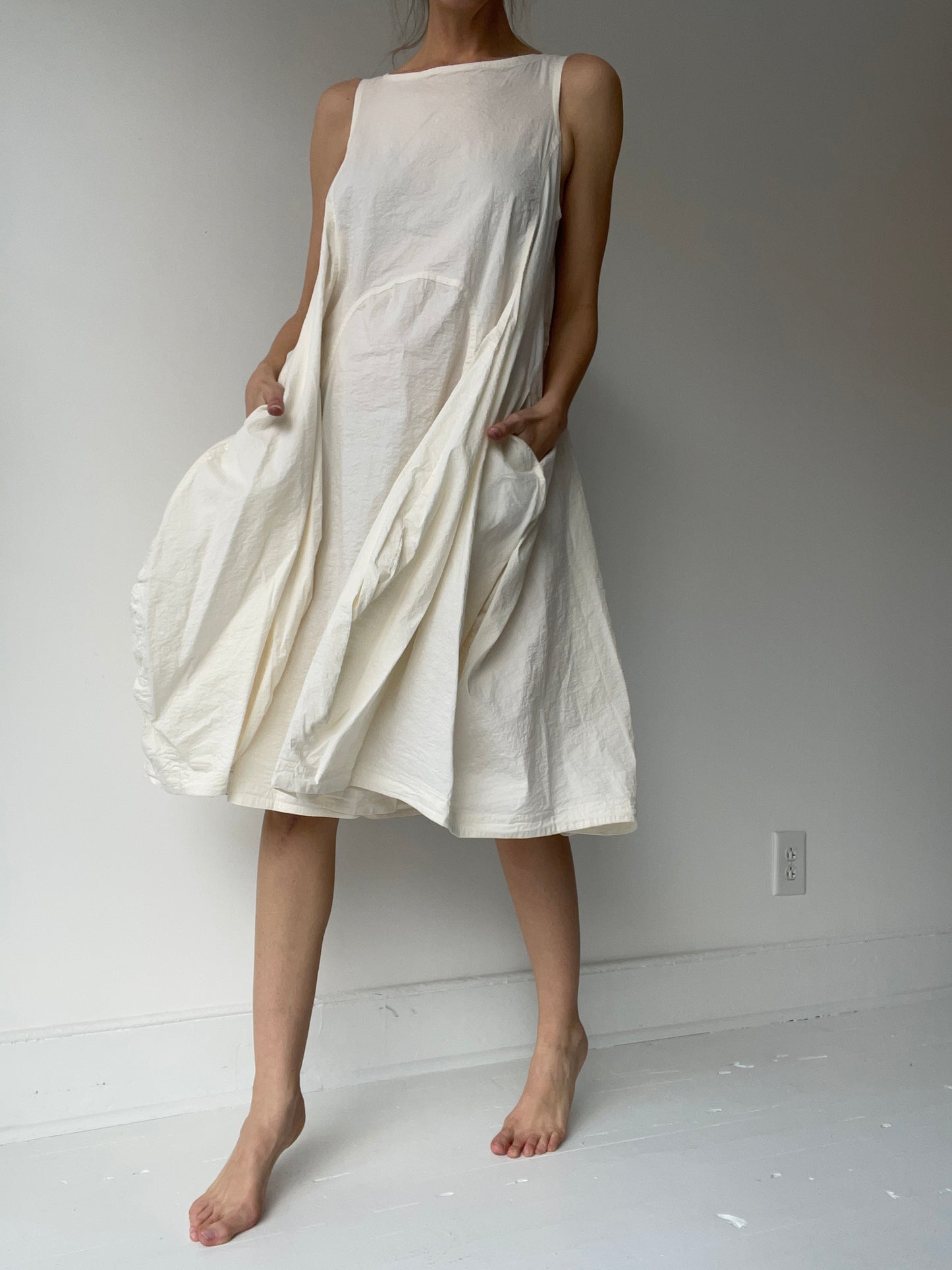 rundholz mainline cream nettle dress