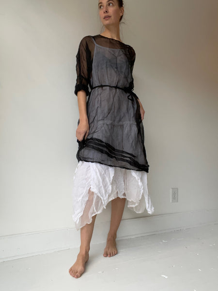 short basic detail dress ORGANZA