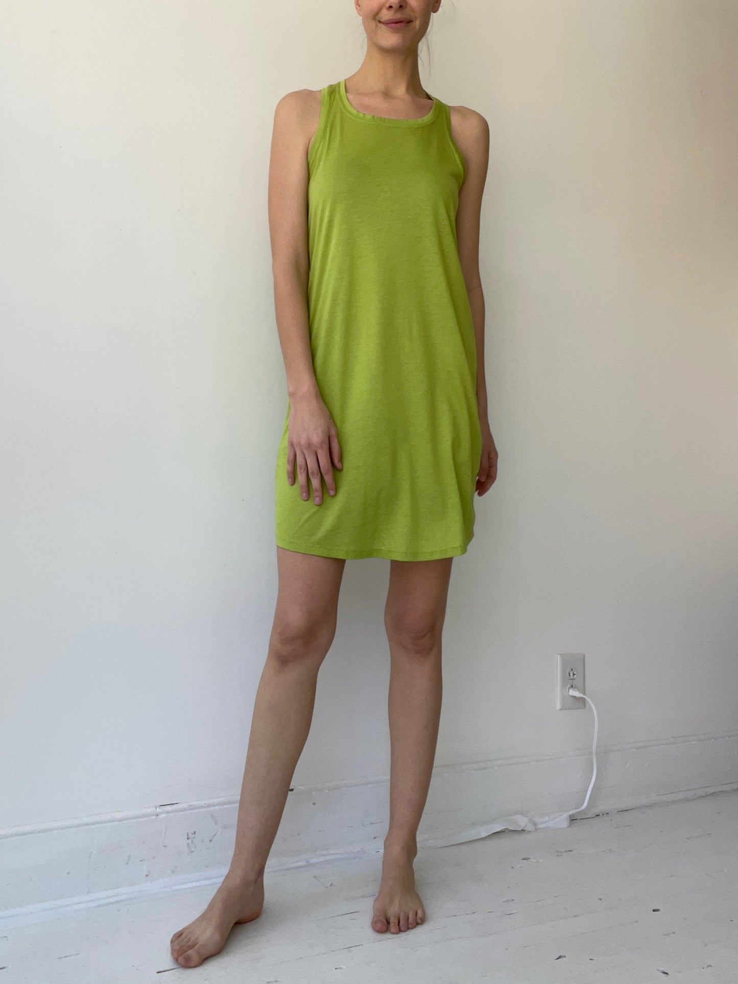 a rundholz black label short racer slip with 67% lyocel/33% cotton kiwi
