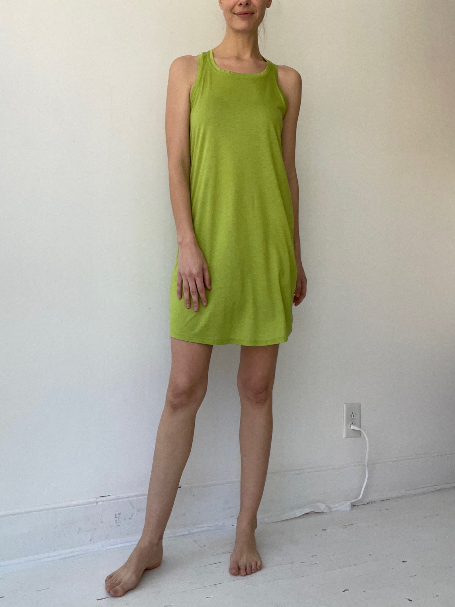 a rundholz black label short racer slip with 67% lyocel/33% cotton kiwi