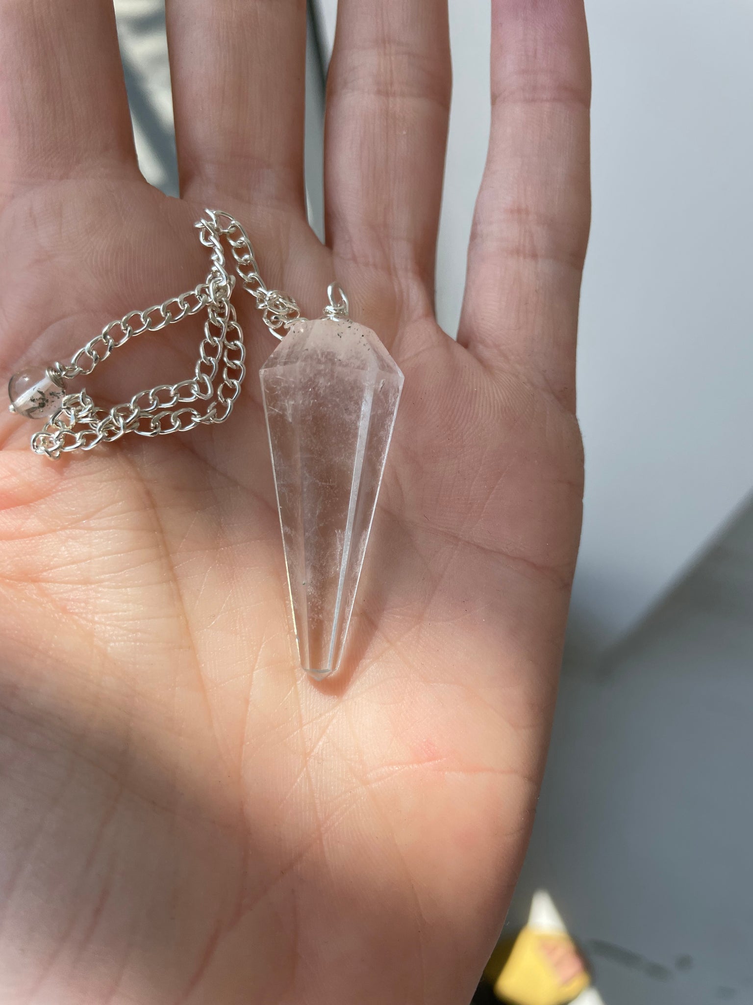crystal quartz pendulum